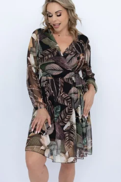 Włoski Sukienka siateczkowa MERGINA Wzór 5