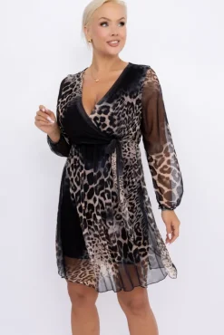 Włoski Sukienka siateczkowa MERGINA Wzór 4