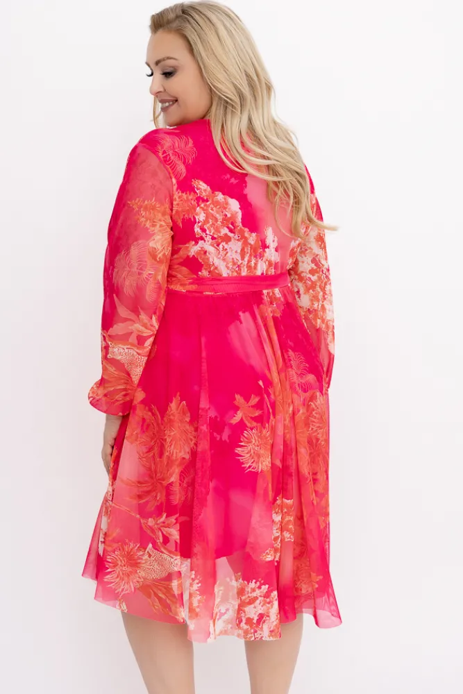 Włoski Sukienka siateczkowa OWEDERI Wzór 1