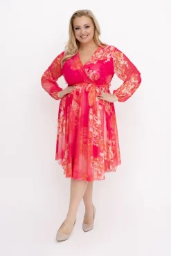 Włoski Sukienka siateczkowa OWEDERI Wzór 1