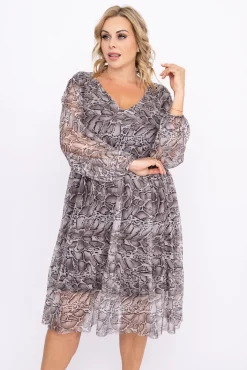 Włoski Sukienka siateczkowa PERMI Wzór 1