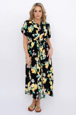 Włoski Sukienka szmizjerka MARGEN Wzór 2