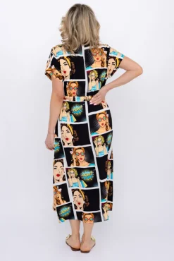 Włoski Sukienka szmizjerka MARGEN Wzór 1