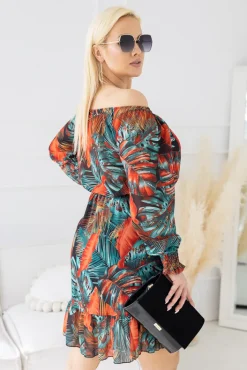 Włoski Sukienka szyfonowa GERIO Wzór 3