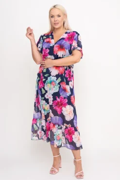 Polski Sukienka szyfonowa OMEPI Wzór 9