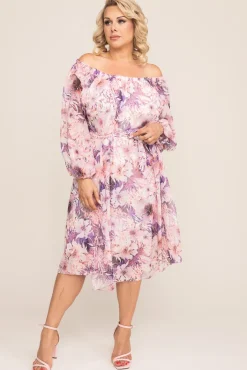 Polski Sukienka szyfonowa ORKUZI Wzór 4