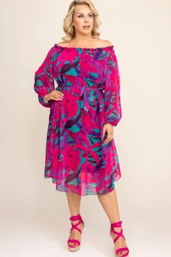 Polski Sukienka szyfonowa ORKUZI Wzór 6