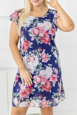 Polski Sukienka szyfonowa SPRING Wzór 2