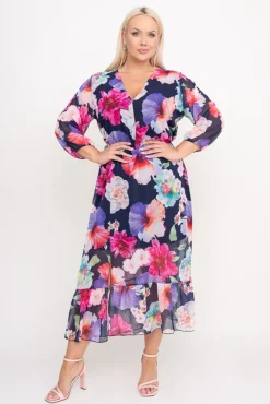 Polski Sukienka szyfonowa TRIGA Wzór 6