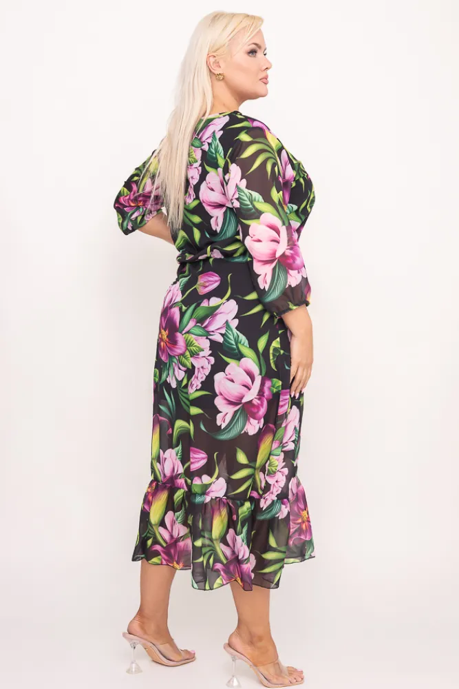 Polski Sukienka szyfonowa TRIGA Wzór 4