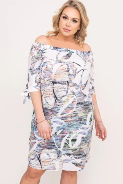 Polski Sukienka VALENCIA Wzór 6