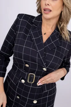 Polski Sukienka w kratę LAITI