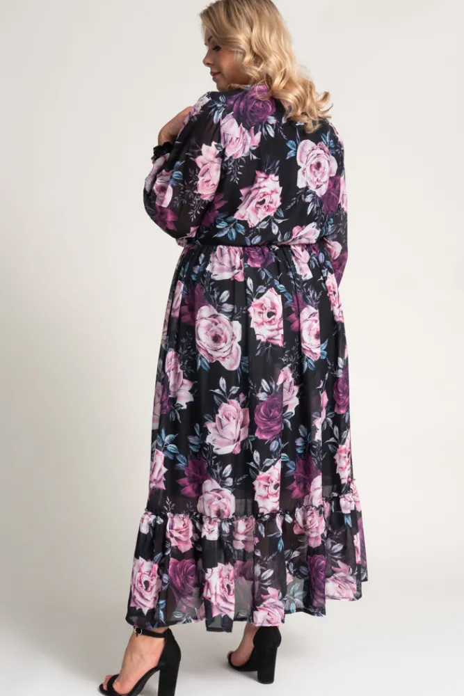 Polski Sukienka w kwiaty NESADINA Wzór 1