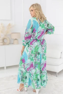 Polski Sukienka w kwiaty NESADINA Wzór 9