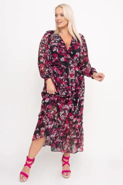 Polski Sukienka w kwiaty NESADINA Wzór 16