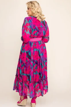 Polski Sukienka w kwiaty NESADINA Wzór 11