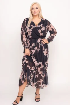 Polski Sukienka w kwiaty NESADINA Wzór 13