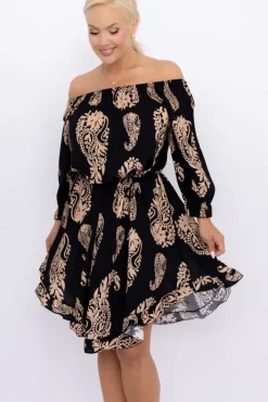 Włoski Sukienka w kwiaty VOMI Wzór 11