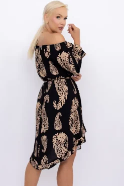 Włoski Sukienka w kwiaty VOMI Wzór 11