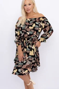 Włoski Sukienka w kwiaty VOMI Wzór 10