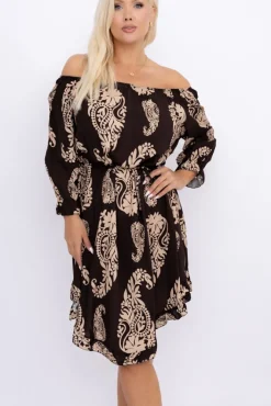 Włoski Sukienka w kwiaty VOMI Wzór 8