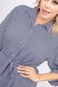 Polski Sukienka w paski POWER