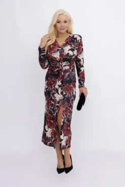 Włoski Sukienka z marszczeniem ARVILO