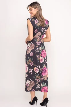 Włoski Sukienka z marszczeniem KLOE Wzór 2