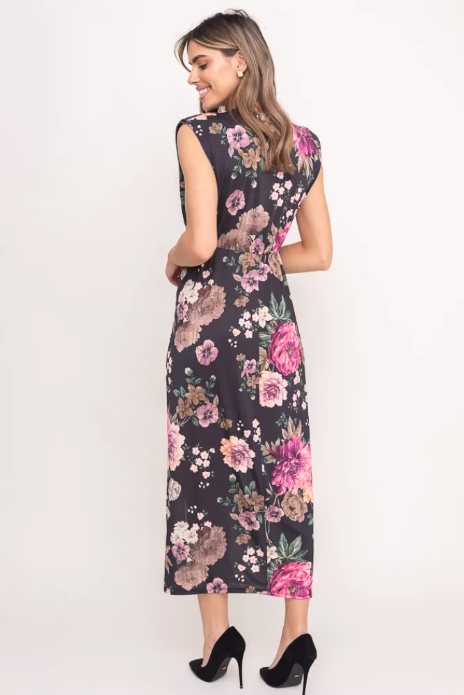 Włoski Sukienka z marszczeniem KLOE Wzór 2