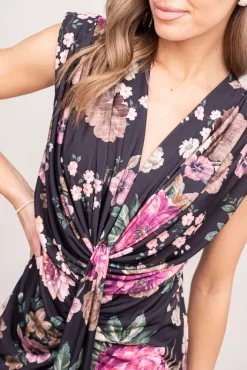 Włoski Sukienka z marszczeniem KLOE Wzór 2