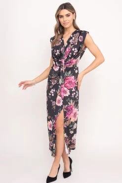 Włoski Sukienka z marszczeniem KLOE Wzór 2