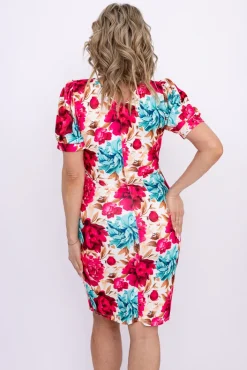 Włoski Sukienka z marszczeniem NORIMA Wzór 8