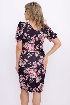 Włoski Sukienka z marszczeniem NORIMA Wzór 6