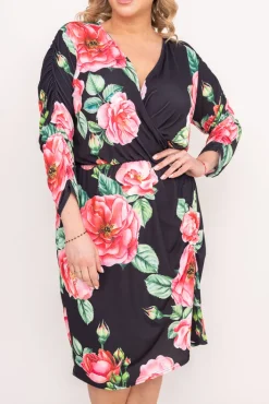 Polski Sukienka z marszczeniem VENUI Wzór 3