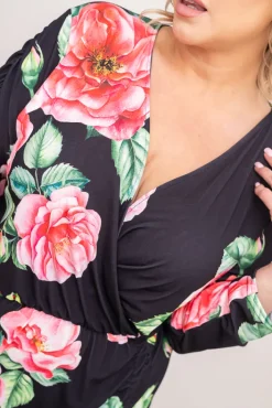 Polski Sukienka z marszczeniem VENUI Wzór 3