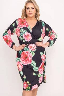 Polski Sukienka z marszczeniem VENUI Wzór 3