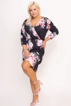 Polski Sukienka z marszczeniem VENUI Wzór 5