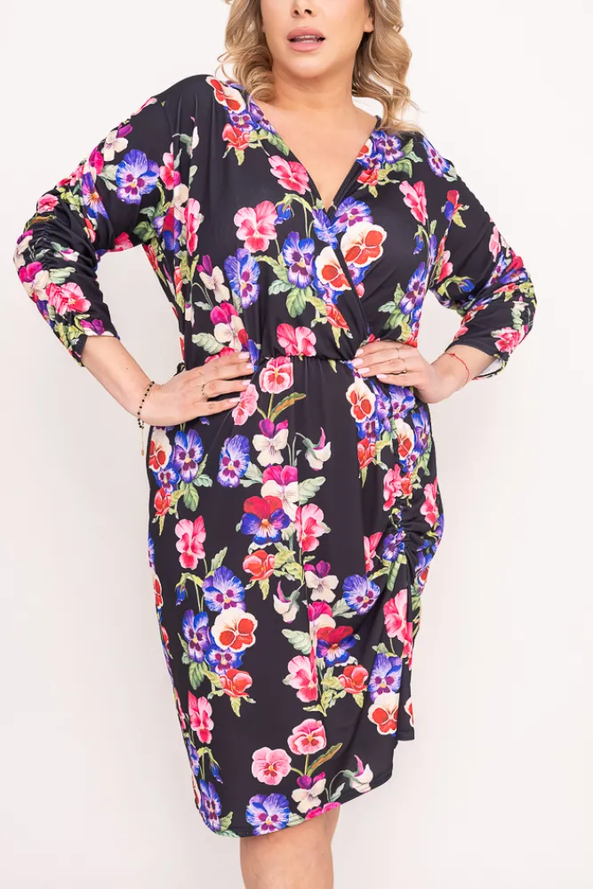 Polski Sukienka z marszczeniem VENUI Wzór 2