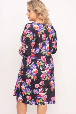 Polski Sukienka z marszczeniem VENUI Wzór 2