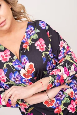 Polski Sukienka z marszczeniem VENUI Wzór 2