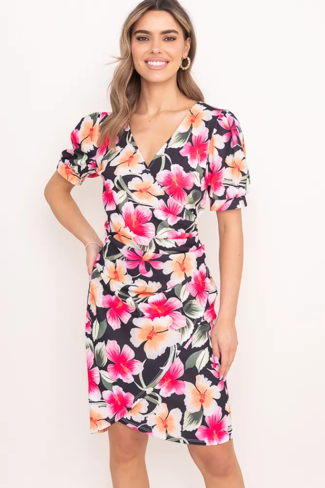 Włoski Sukienka z marszczeniem XIOPI Wzór 1