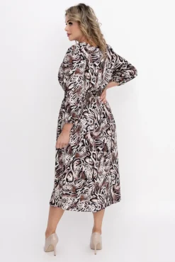 Włoski Sukienka z paskiem VERBIO Wzór 2