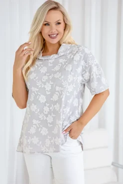 Damskie Polski Szara Bluzka SEGERI