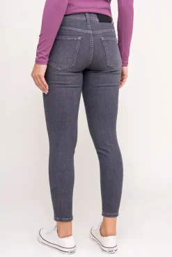 Damskie Polski Szare Spodnie jeansowe SENVI 7/8