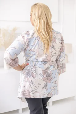 Damskie Polski Tunika asymetryczna CLARIN Wzór 1