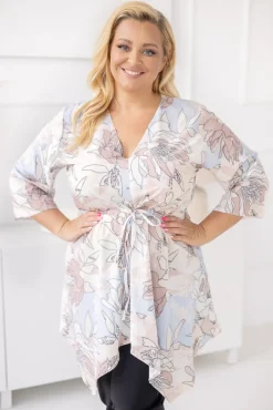 Damskie Polski Tunika asymetryczna CLARIN Wzór 1