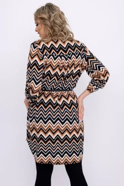 Damskie Włoski Tunika z paskiem YBURI Wzór 14