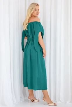 Polski Turkusowa Sukienka DERTUZI