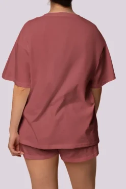 Polski Wiśniowa Piżama z szortami BLISS