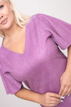 Polski Wrzosowa Sukienka błyszcząca GRIVI